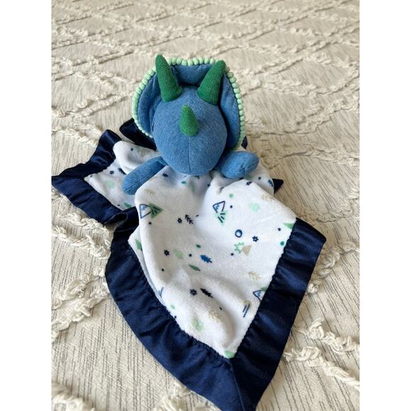 Cloud Island Security Blanket Blue Dinosaur Lovey Baby Triceratops Target - Picture 1 of 10
